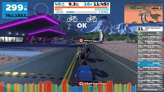 Zwift WTRL Team Time Trial Espresso 952024 Triple Flat Loops [upl. by Aiekram954]