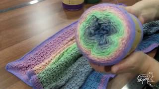 Seashore Crochet Baby Blanket in Scheepjes Whirl [upl. by Durrace]