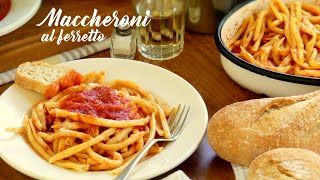 Maccheroni al Ferretto  Fusilli al Fierrito  Fideos Caseros [upl. by Ettesus]