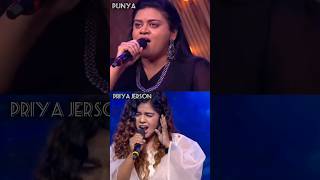 Punya vs priya jerson😎🔥 super singer aila aila ai song shorts As your wish [upl. by Anitahs]