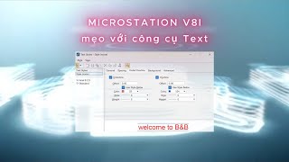 MICROSTATION V8I  công cụ text [upl. by Ingemar]