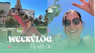 ITS VEGAS TIME BABYYY  WEEKVLOG 28  FLYWITHARI [upl. by Adnamas]