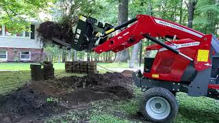 Driveway and Landscaping with the Massey GC1723  Part 1 [upl. by Morrill882]