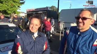 Fabien Abraham et Jessica Hennebert à larrivée du Rallye Charlemagne 2024 [upl. by Alfie799]