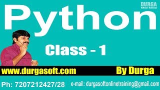 Learn Python Programming Tutorial Online Training by Durga Sir On 26012018 [upl. by Eirehs]