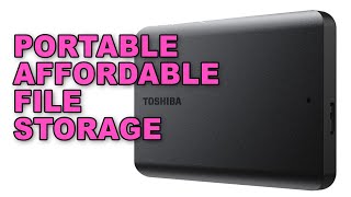 Toshiba Canvio Basics Hard Drive 1TB HDTB510EK3AA USB 32 Gen 1 Portable Hard Drive Review [upl. by Asenab844]