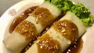 LUMPIANG SARIWA HOW TO MAKE LUMPIANG SARIWA WITH SAUCE AND WRAPPER [upl. by Nofpets]