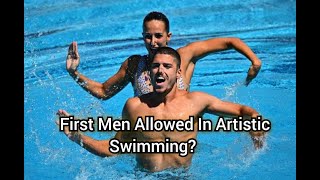 Historic First Men Allowed In Artistic Swimming At Paris 2024 Olympics artistic swimming [upl. by Savil]