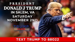 LIVE President Trump in Salem VA [upl. by Rodman]