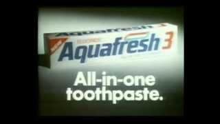 Aquafresh 3  All in one toothpaste advert from the 1980s [upl. by Trebloc367]