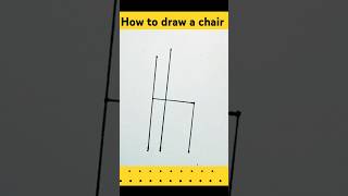 How to draw a chair chair easy drawing shorts [upl. by Malachy]