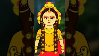 Mahalaya 2024  Devi Uma  noy rupe Mahamaya  art mahalaya viralvideo cartoon drawing [upl. by Aynosal224]