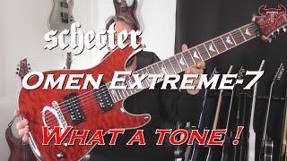 Schecter omen extreme 7  What a tone [upl. by Aneled26]