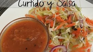 Curtido para pupusas y Salsa de tomate [upl. by Pollyanna]