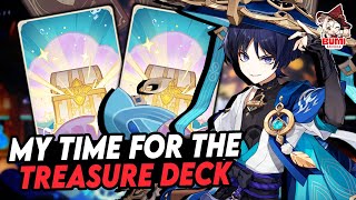 Updated Wanderer Freeze Treasure Magic  Genshin TCG [upl. by Eihpos]