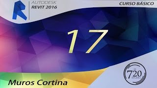 Revit 2016  Muros Cortina Tutorial Básico 17  En Español [upl. by Siskind]