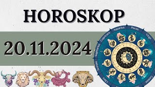 HOROSKOP FÜR 20 NOVEMBER 2024 FÜR ALLE STERNZEICHEN [upl. by Cusack955]