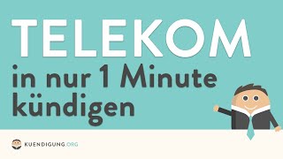 Telekom kündigen  in genau 1 Minute erledigt [upl. by Enyawd]