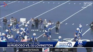 Class 4A State Championship Ruidoso vs Lovington [upl. by Ellerihs]