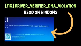 How to Fix DRIVERVERIFIERDMAVIOLATION BSOD on Windows 11 [upl. by Ecnerwaled]