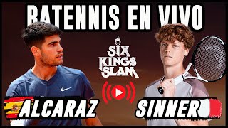 Carlos Alcaraz vs Jannik Sinner  Final Six King Slam  Reacción en vivo alcaraz sinner [upl. by Mays]