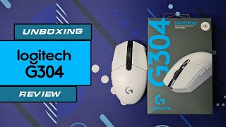 Logitech White G304 Wireless Gaming Mouse Unboxing and Review Tagalog [upl. by Ydnagrub]