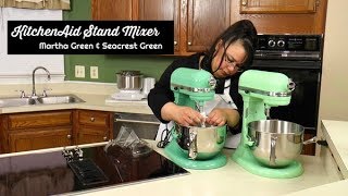 KitchenAid Stand Mixer Martha Green amp Seacrest Green  RARE Colors  Confessions of a Mixer Junkie [upl. by Adianez141]