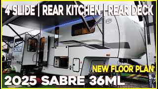 2025 Sabre 36ML Rear Kitchen Fifth Wheel with a Loft rear Deck by Forestriver at Couchs RV Nation [upl. by Esyak]