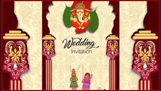 Wedding Invitation video  Rajasthani wedding invitation video  Marwari wedding invite [upl. by Suivatnad]