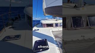 LIFE IS THIS 💙 HOW TO SAIL A CATAMARAN Cool Sailing Yachts Aegean Greece saronic greece catamaran [upl. by Euqininod]