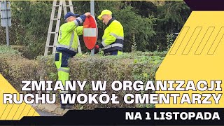 Wszystkich Świętych  Zmiany w organizacji ruchu wokół cmentarzy w Głogowie [upl. by Soiritos]