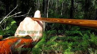 Traditional archery wood arrows  get the grain of the arrow going the right directionm2ts [upl. by Anneliese]