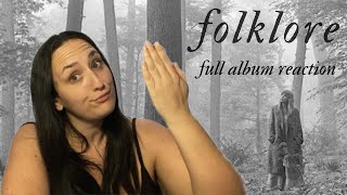 Taylor Swift  Folklore  Full Album Reaction she makes us all overshare [upl. by Larimore]