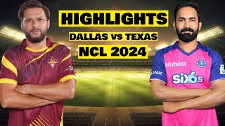 Full Highlights  Match 1  Texas Gladiators CC vs Dallas Lonestars CC  NCL 2024 [upl. by Santiago]