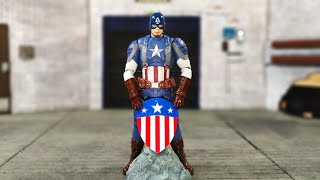 MAFEX Captain America Classic Suit Winter Soldier 112 action figure Unboxing amp REVIEW mafex mcu [upl. by Krys]