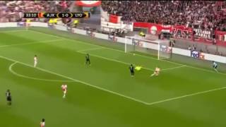 Kasper Dolberg Goal  Ajax Vs Lyon 20  03052017 [upl. by Grega]