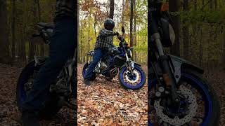 Yamaha FZ07 2015 startupengine sound shorts fz07 motorcycle automobile [upl. by Frasier]