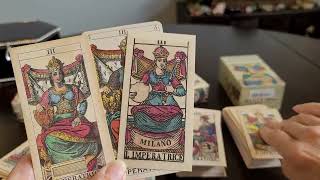 Comparing Soprafino Serravalle Sesia Dotti and Piacentini Tarot Decks [upl. by Awe]