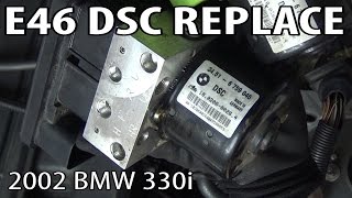 BMW E46 DSC Dynamic Stability Control Unit Replacement amp Coding DIY [upl. by Aerdnaid562]