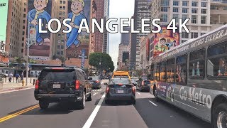 Driving Downtown  Los Angeles 4K  USA [upl. by Suiravaj]