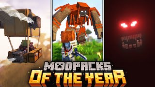 TOP 10 Minecraft ModPacks OF THE YEAR 2023 🎉  Forge amp Fabric [upl. by Mellette726]