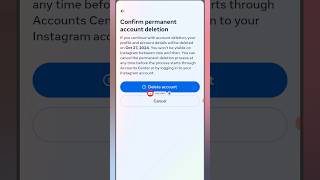 Instagram Account Delete Kaise Kare  Instagram Account deactivate Kaise Kare  instagram ytshorts [upl. by Eifos191]