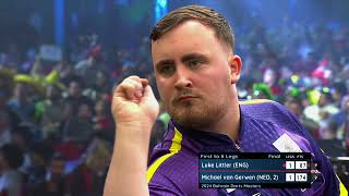 LUKE LITTLERS FIRST TV TITLE Littler v Van Gerwen  2024 Bahrain Darts Masters FULL FINAL [upl. by Boor]