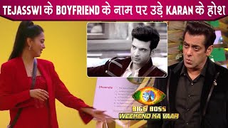 BIgg Boss 15 Karan Kundrra Shocked After Tejasswi Prakashs Boyfriend Mention [upl. by Marentic105]