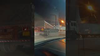 Toughest turning point at night for Tata Trailer [upl. by Airdnua441]