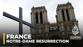 NotreDame fire Paris cathedral may reopen later this year [upl. by Falo]