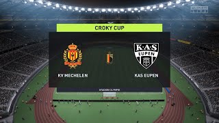 KV Mechelen vs KAS Eupen 22122021 Quarterfinal Croky Cup FIFA 22 [upl. by Sturges908]