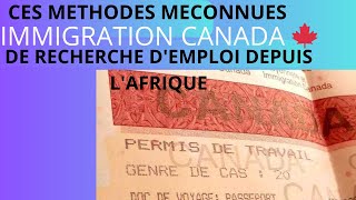 comment trouver un emploi au canada depuis letranger en 2023 [upl. by Magan]