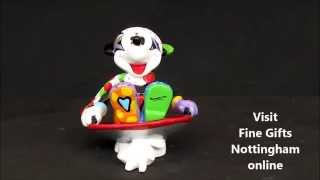 Mickey Mouse on Disc Sled Figurine Disney By Britto  Romero Britto 4046358 [upl. by Yelehsa639]