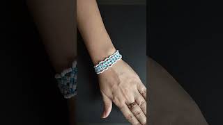 DIY seed bead bracelet beading tutorial [upl. by Abisha]